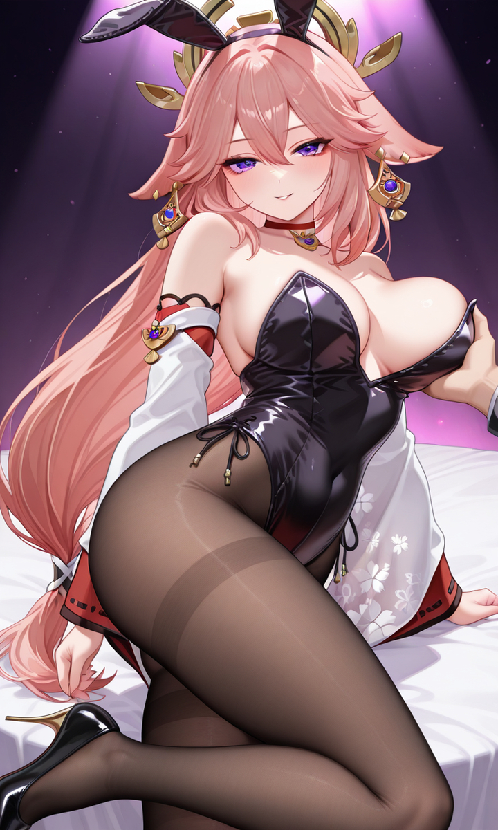 Yae miko-pixiv插画-作品交流服务