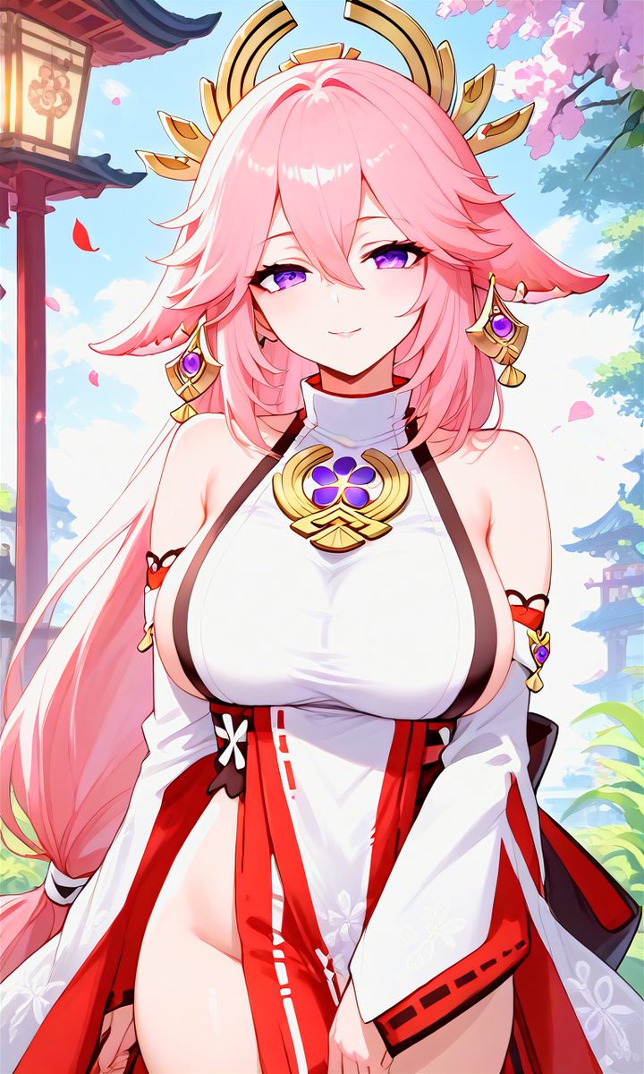 Yae Miko-pixiv插画-作品交流服务