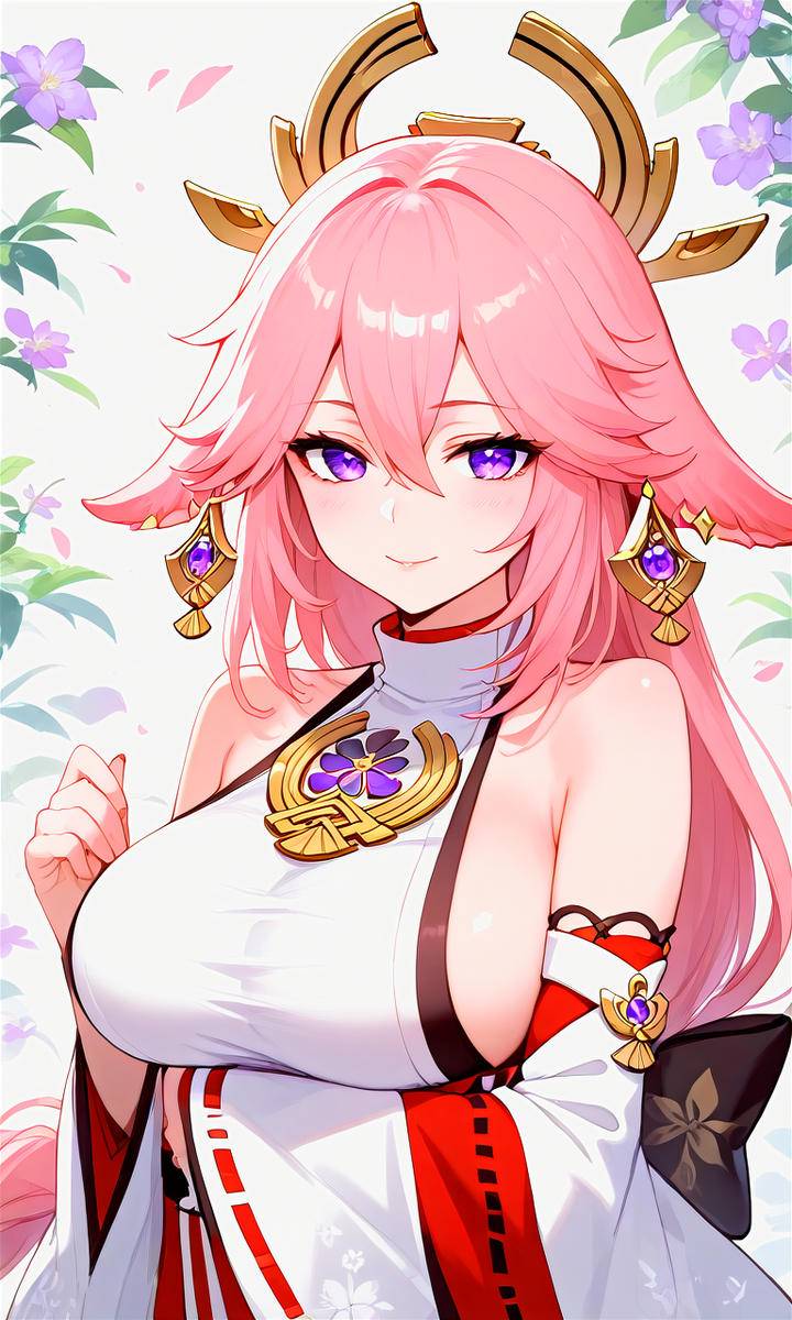 Yae Miko-pixiv插画-作品交流服务
