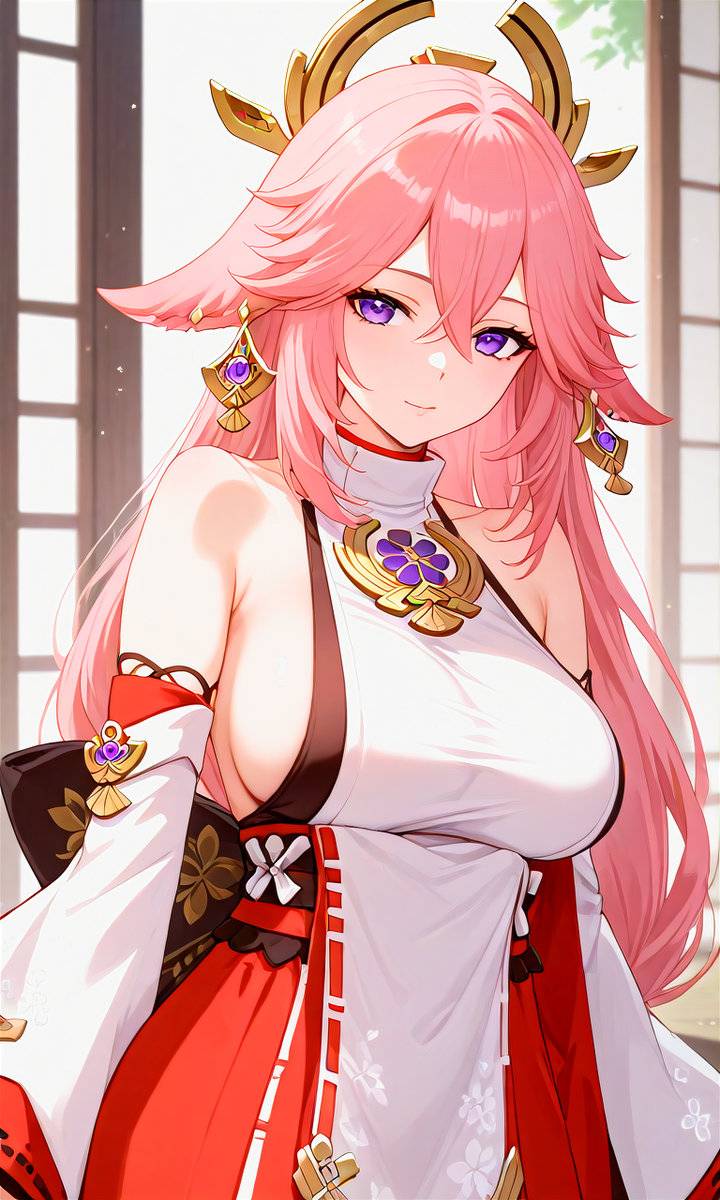 Yae Miko-pixiv插画-作品交流服务