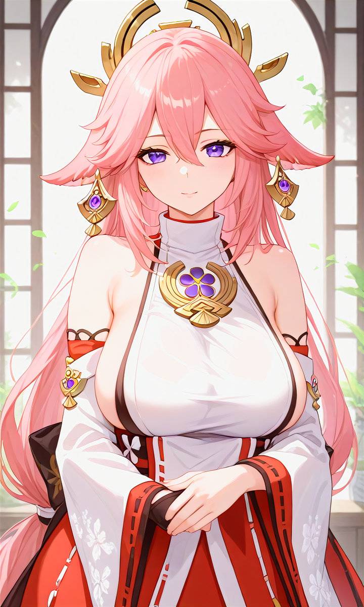 Yae Miko-pixiv插画-作品交流服务