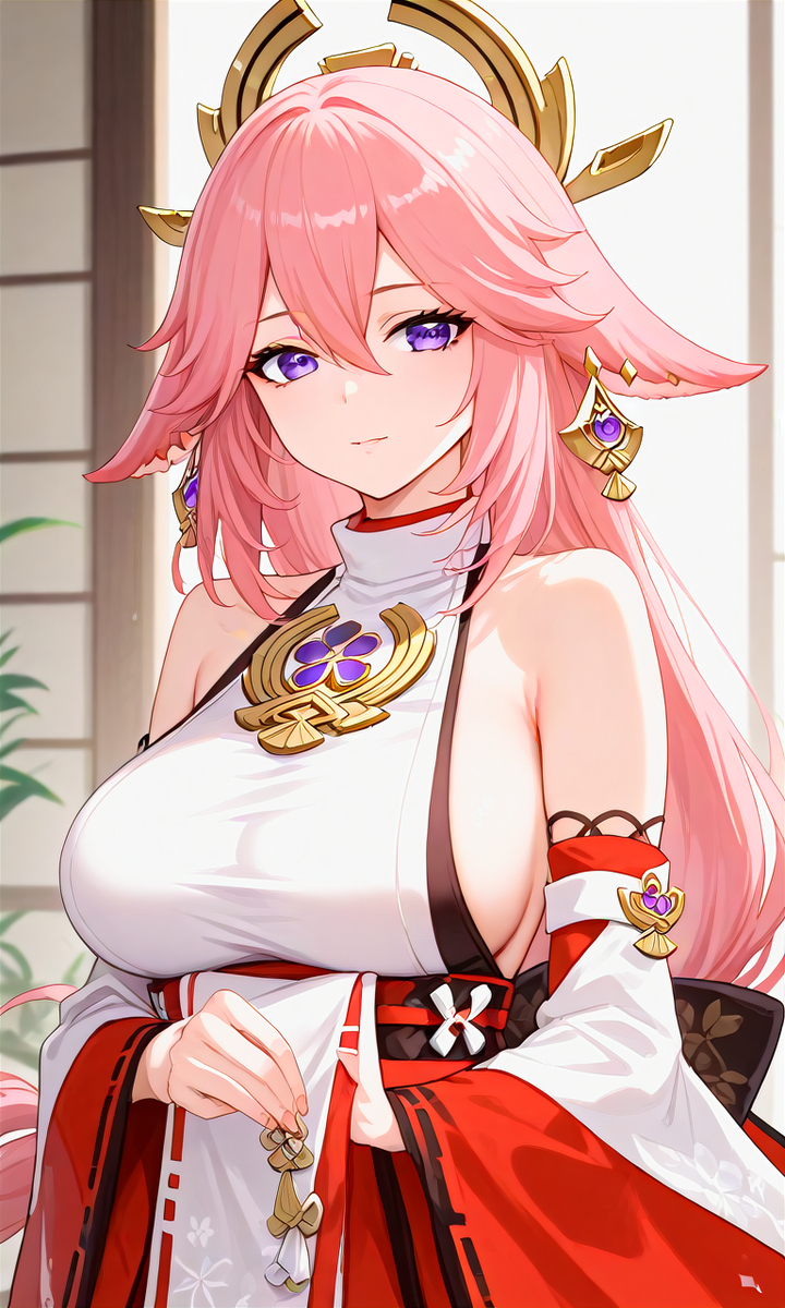 Yae Miko-pixiv插画-作品交流服务