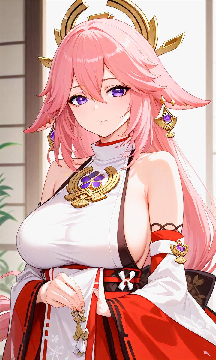 Yae Miko-pixiv插画-作品交流服务