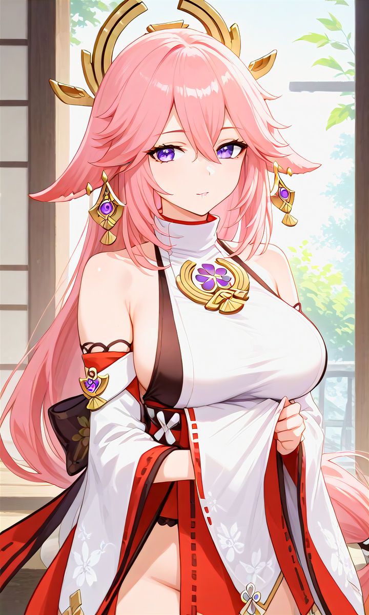 Yae Miko-pixiv插画-作品交流服务