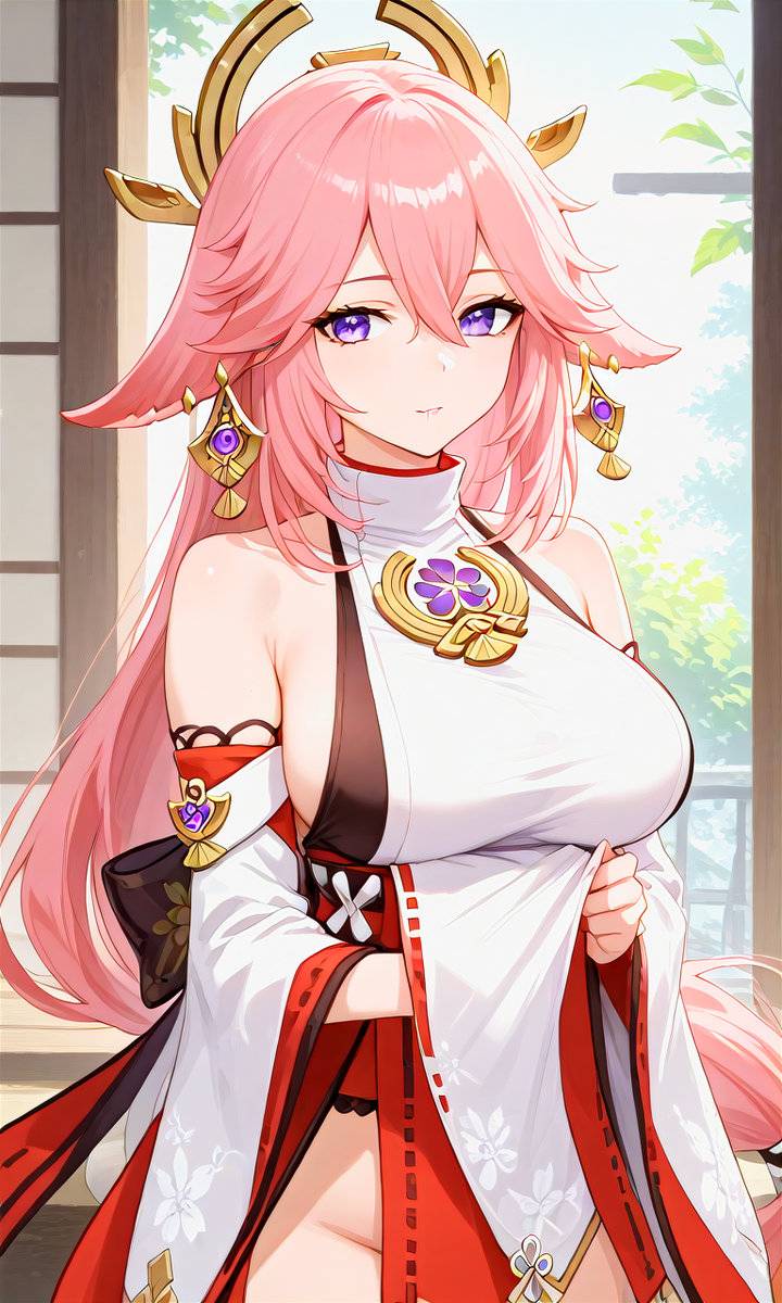 Yae Miko-pixiv插画-作品交流服务