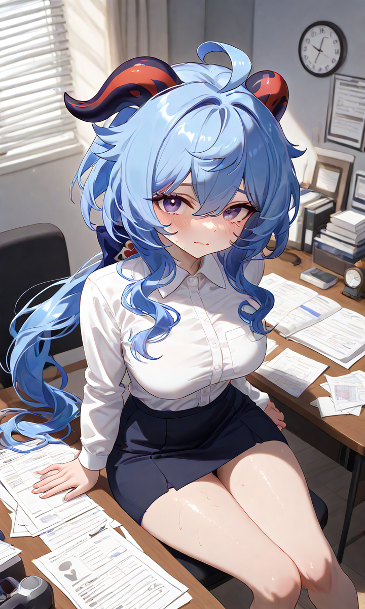 Ganyu-pixiv插画-作品交流服务