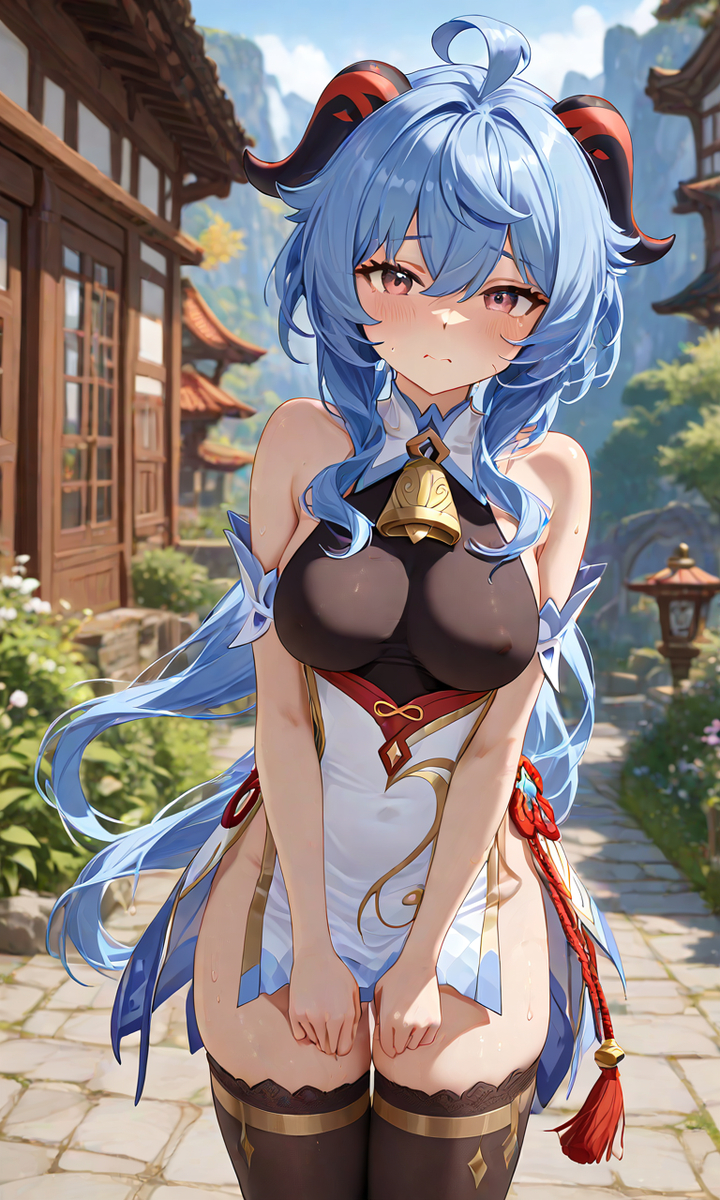 Ganyu-pixiv插画-作品交流服务