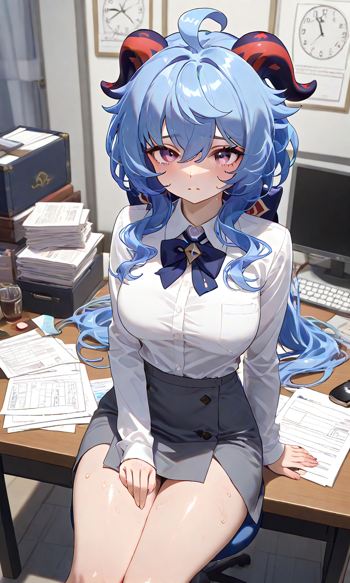 Ganyu-pixiv插画-作品交流服务