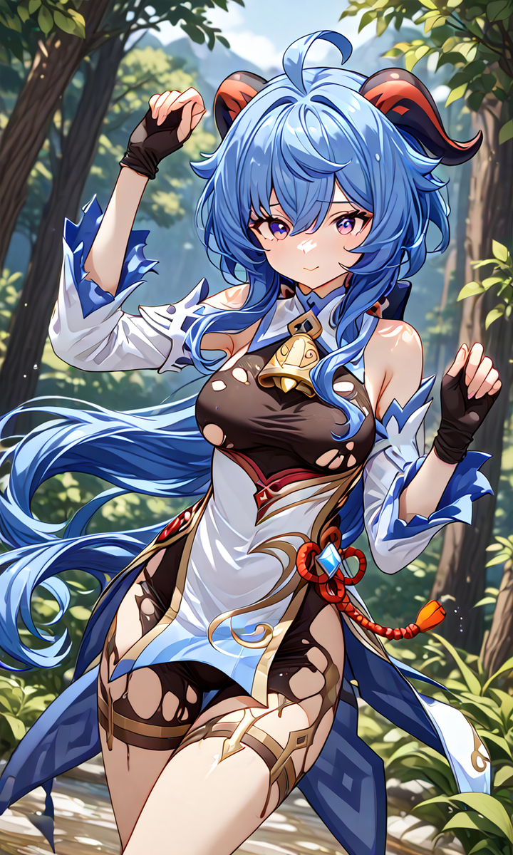 Ganyu-pixiv插画-作品交流服务