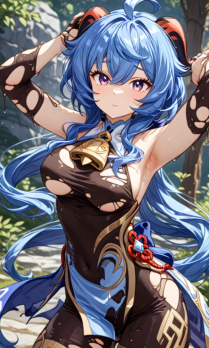 Ganyu-pixiv插画-作品交流服务