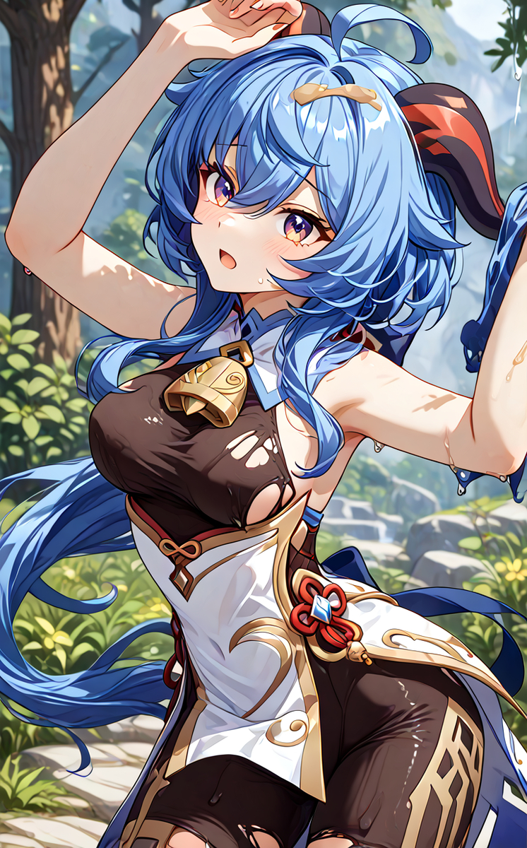 Ganyu-pixiv插画-作品交流服务