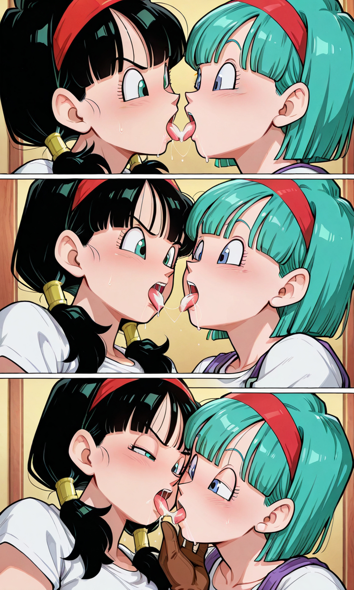 Bulma,Android 18 and videl-pixiv插画-作品交流服务