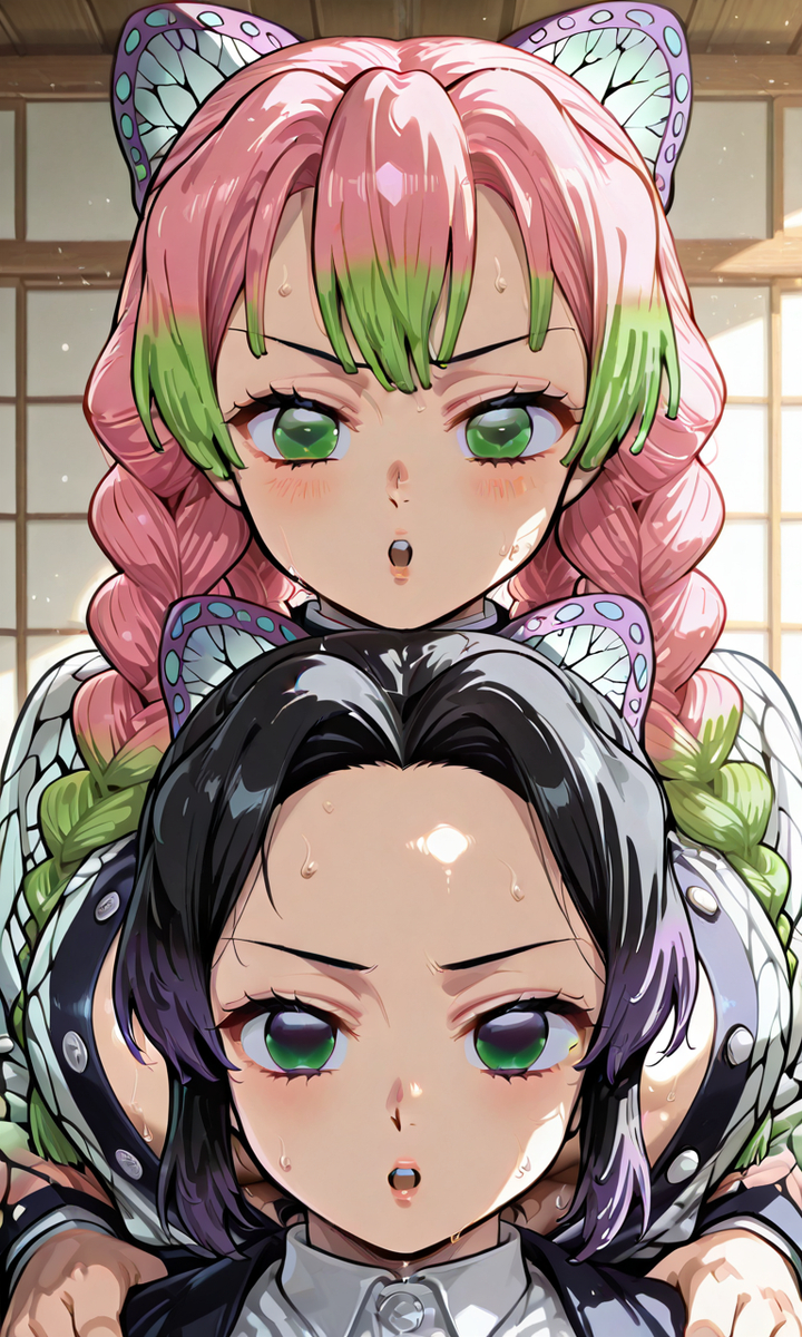 Mitsuri and shinobu kocho-pixiv插画-作品交流服务