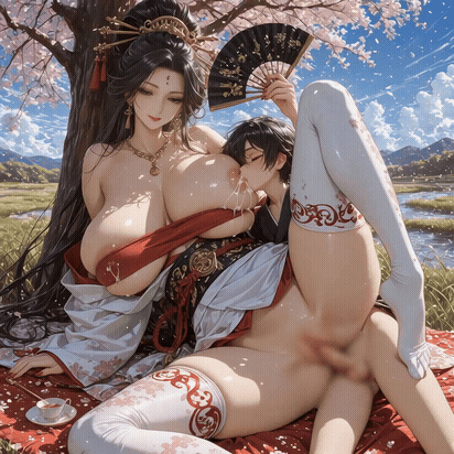 妈妈也想变得可愛桜が満開白袜 CherryBlm stock 5-pixiv插画-作品交流服务