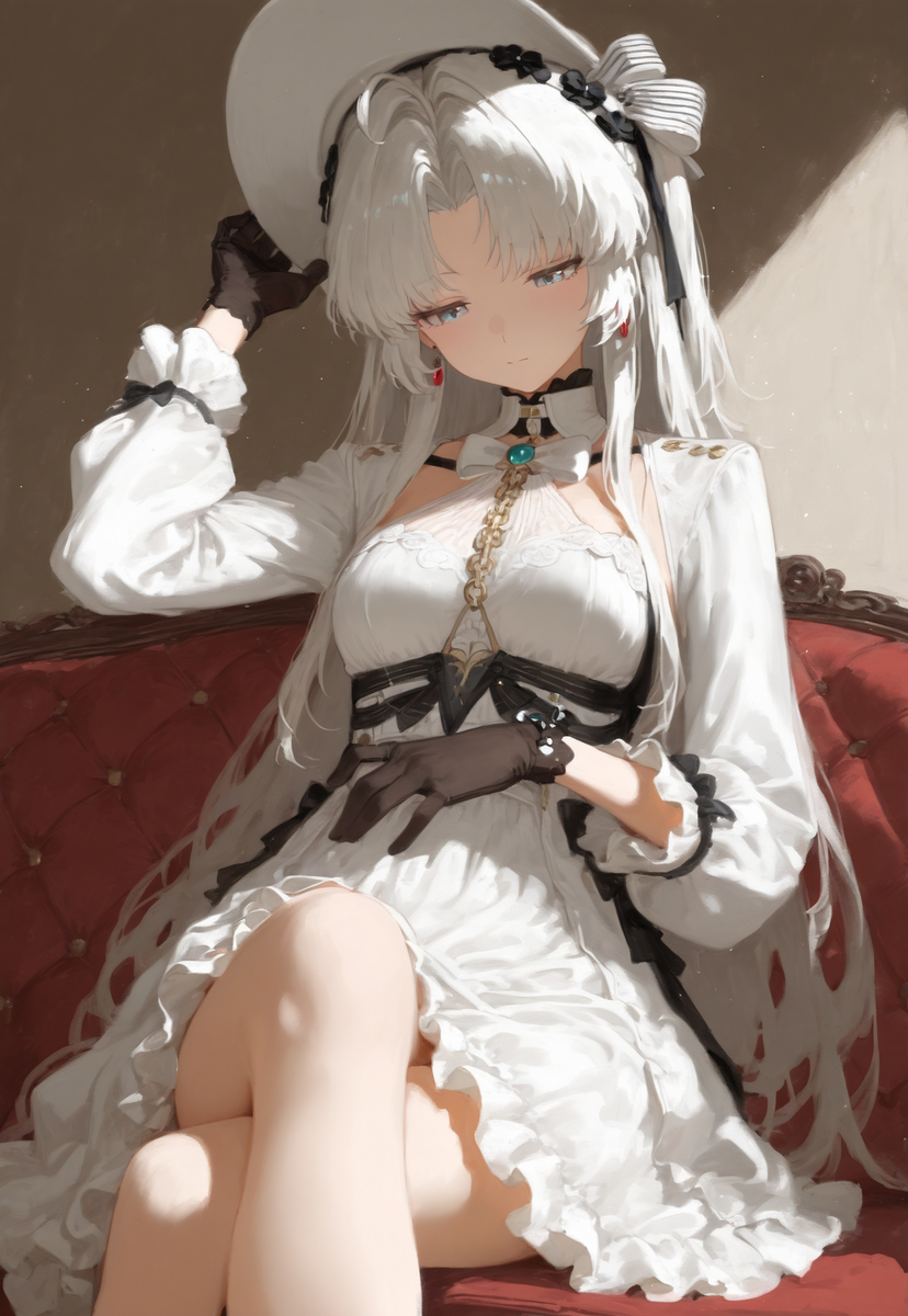 Carlotta white dress-pixiv插画-作品交流服务