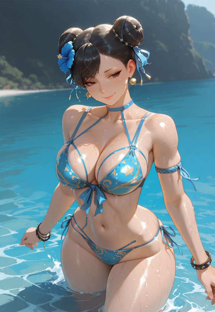 Chun-Li Kiss-pixiv插画-作品交流服务