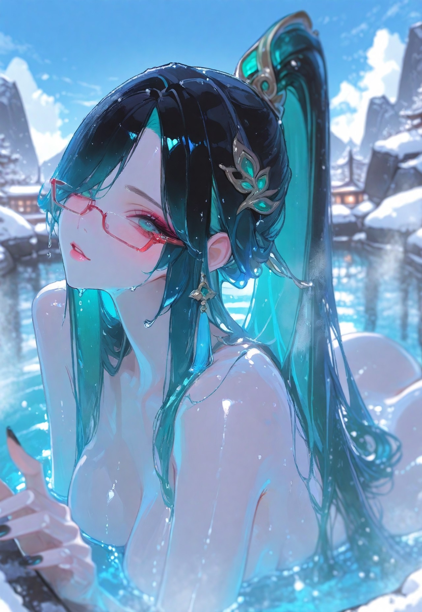 Xianyun in onsen-pixiv插画-作品交流服务