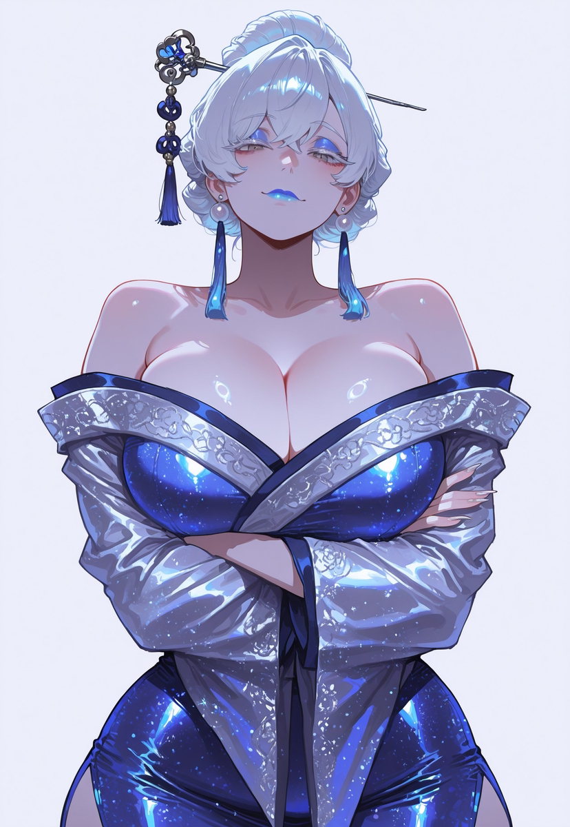 Older Woman 💙-pixiv插画-作品交流服务