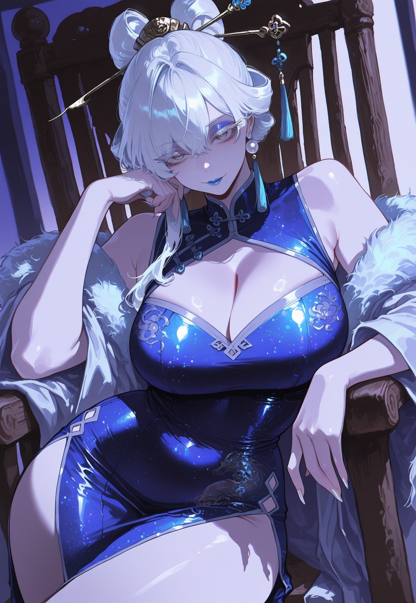 Older Woman 💙-pixiv插画-作品交流服务