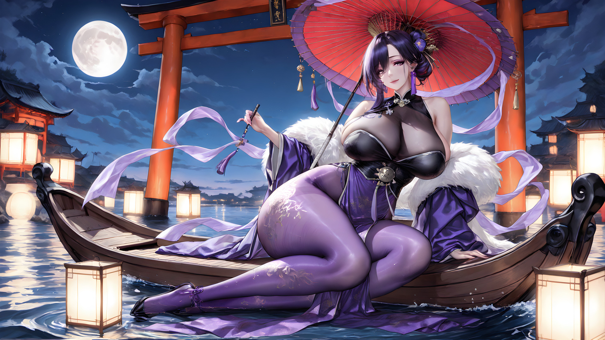 “徒儿，来陪为师一同赏月❤”-pixiv插画-作品交流服务