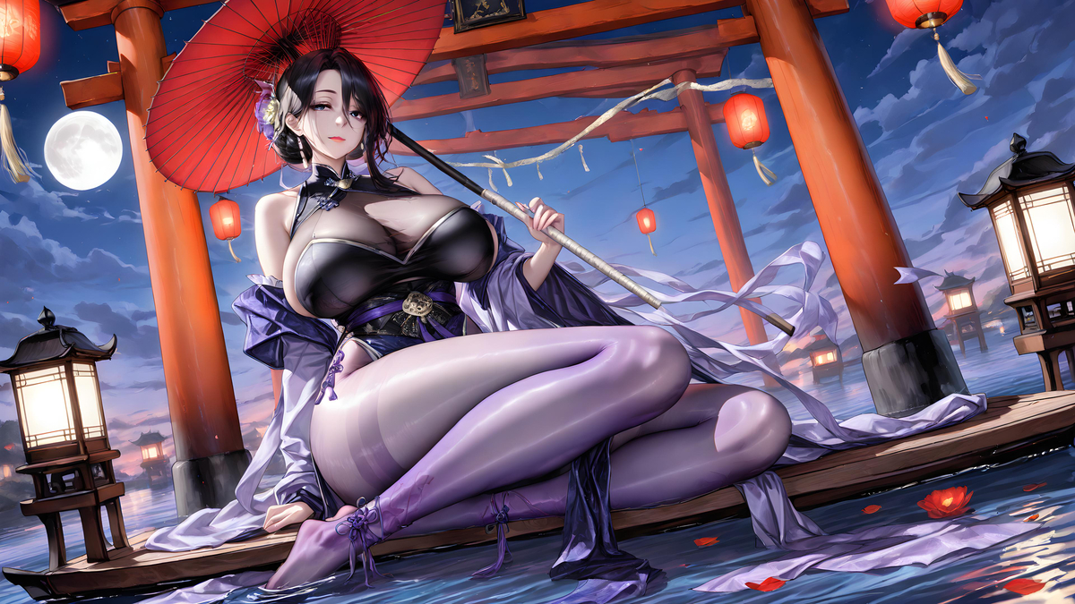 图片[5]-“徒儿，来陪为师一同赏月❤”-pixiv插画-作品交流服务