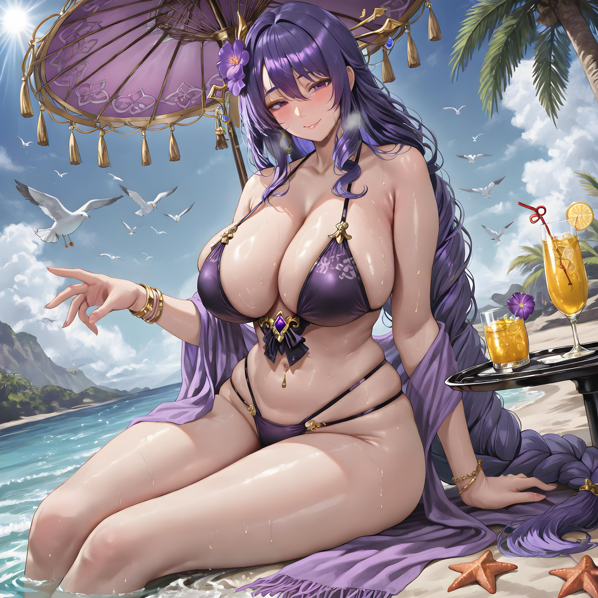 「阿姨的夏日邀请❤」-pixiv插画-作品交流服务