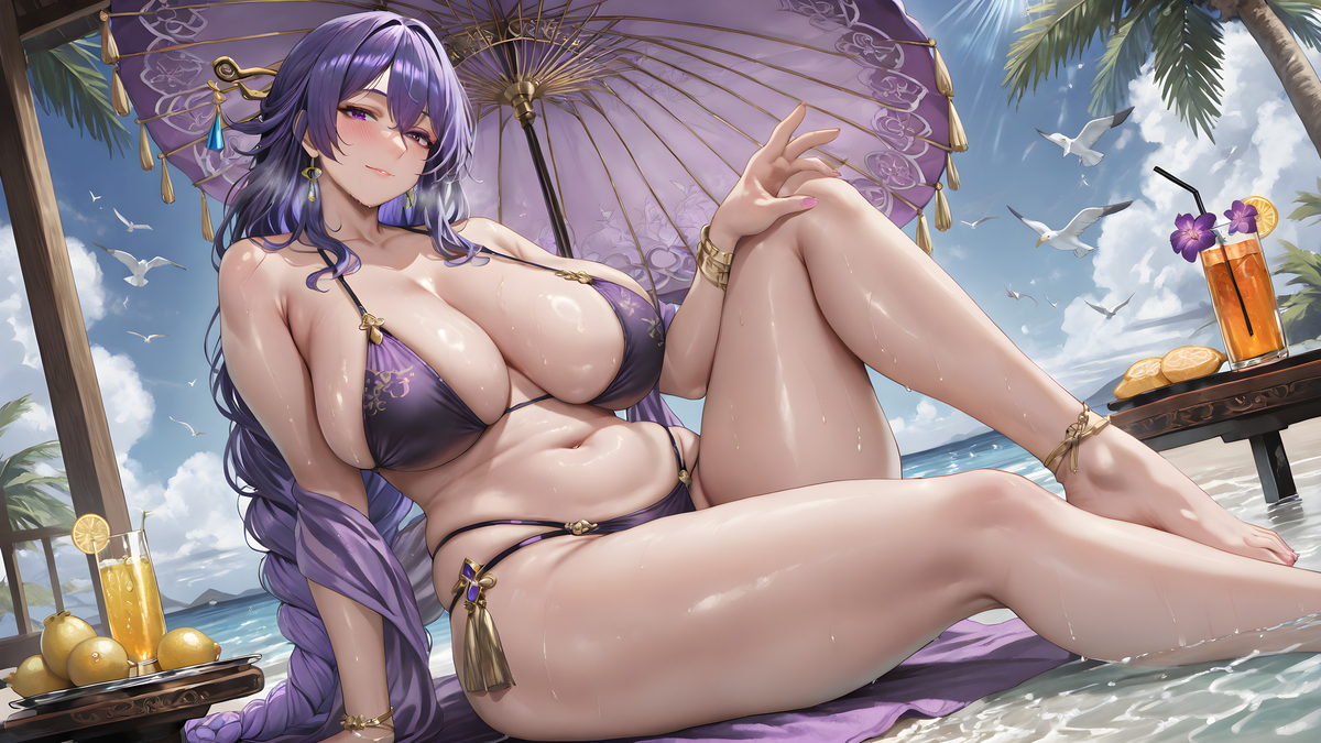 「阿姨的夏日邀请❤」-pixiv插画-作品交流服务