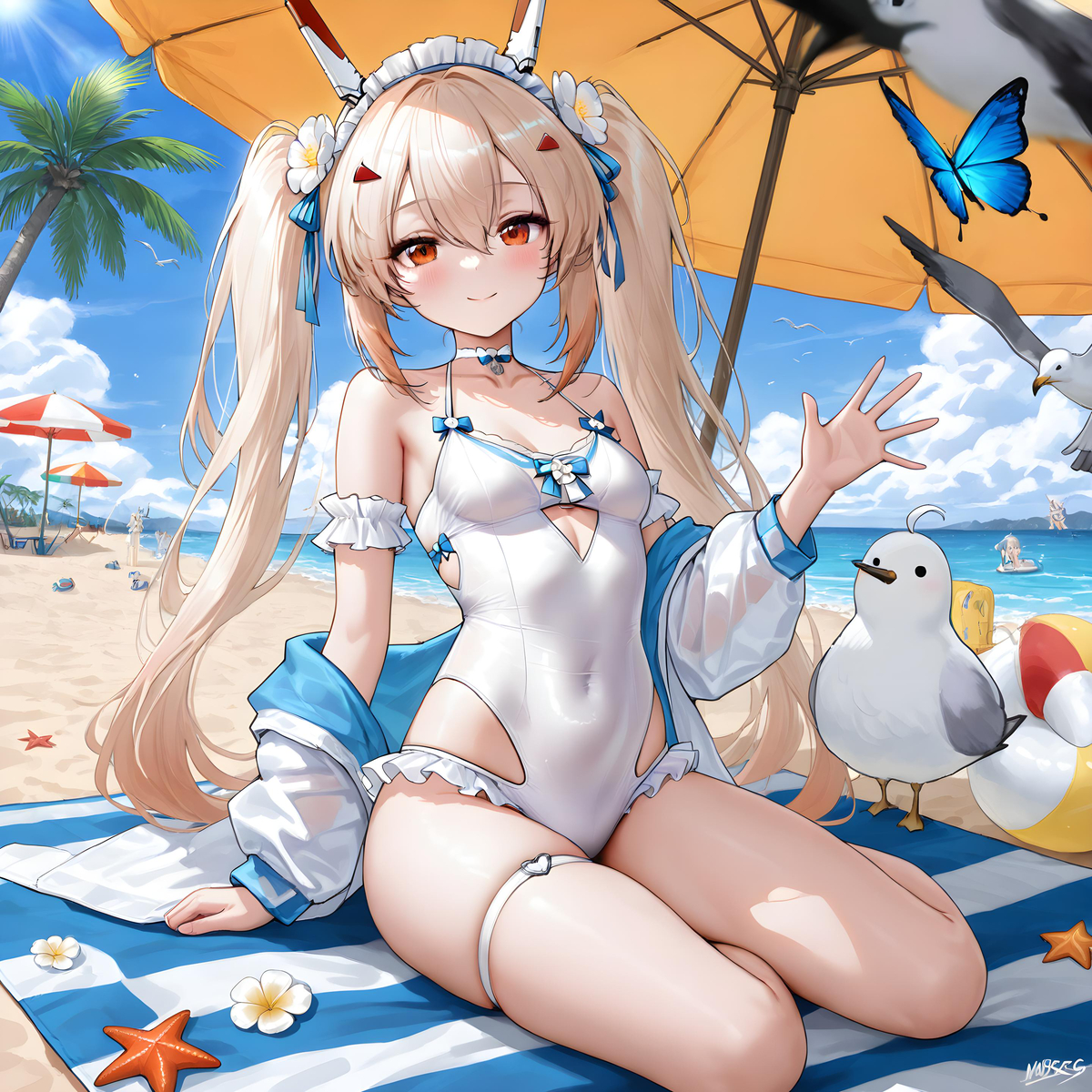 “和指挥官一起...很安心😊”-pixiv插画-作品交流服务