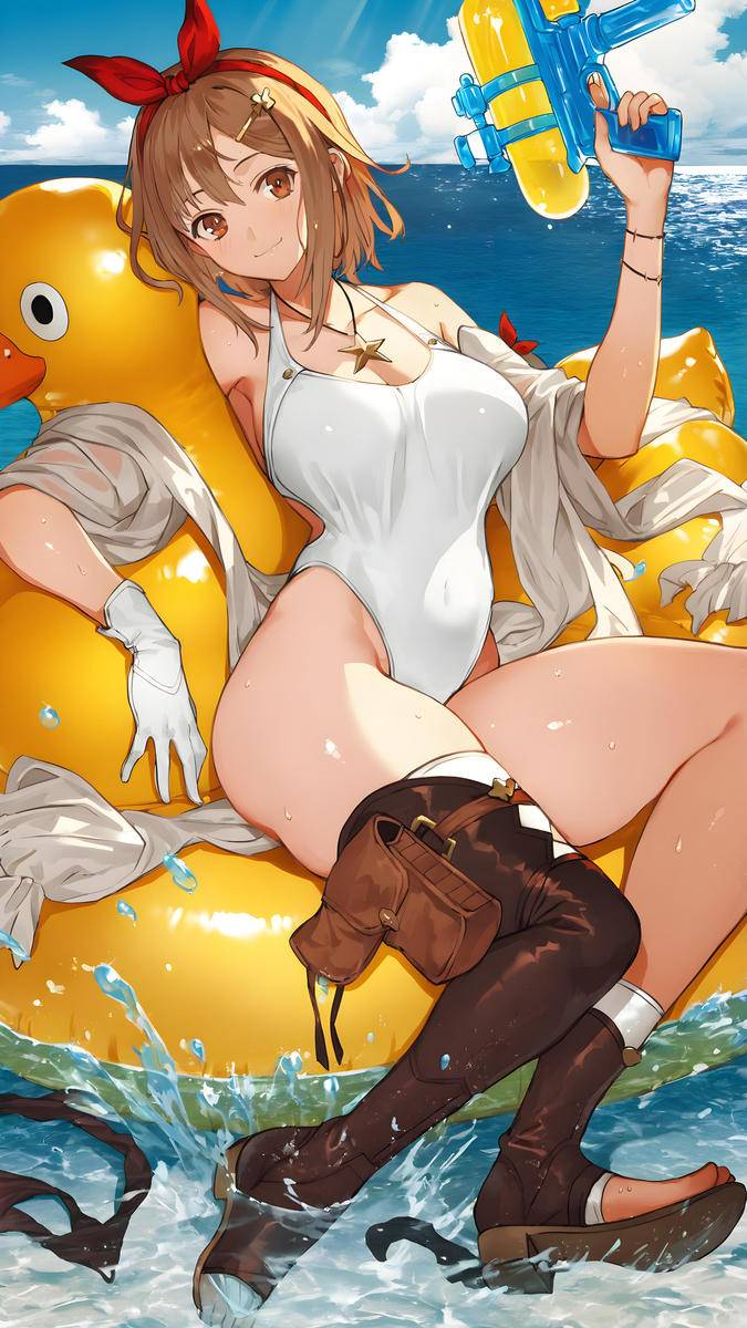 莱莎🗺️「夏日，海边的欢愉」-pixiv插画-作品交流服务