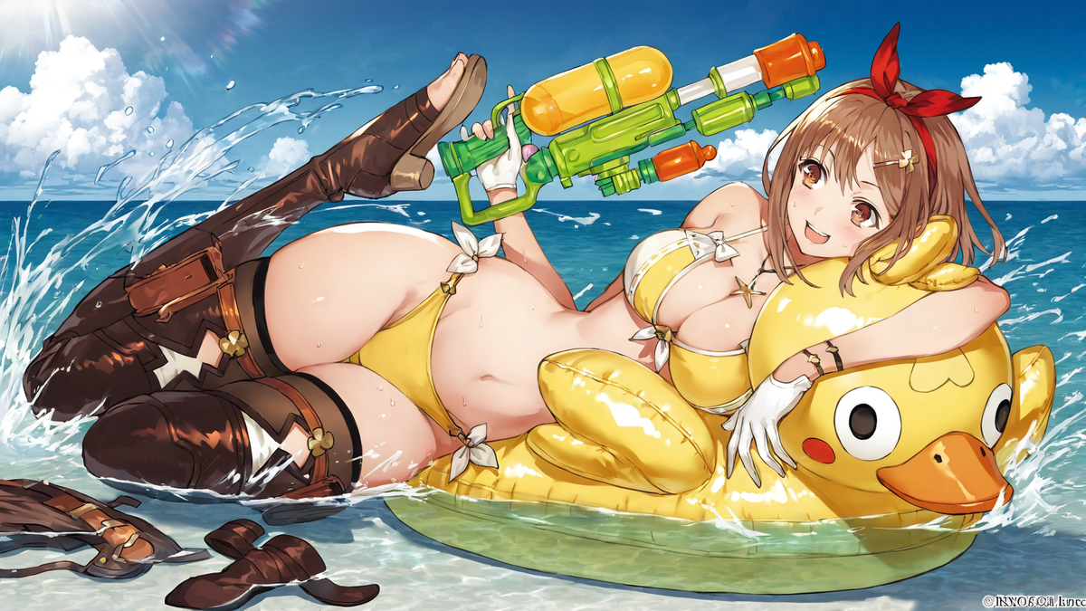 莱莎🗺️「夏日，海边的欢愉」-pixiv插画-作品交流服务