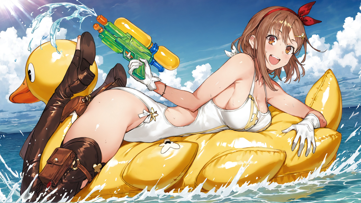 图片[6]-莱莎🗺️「夏日，海边的欢愉」-pixiv插画-作品交流服务