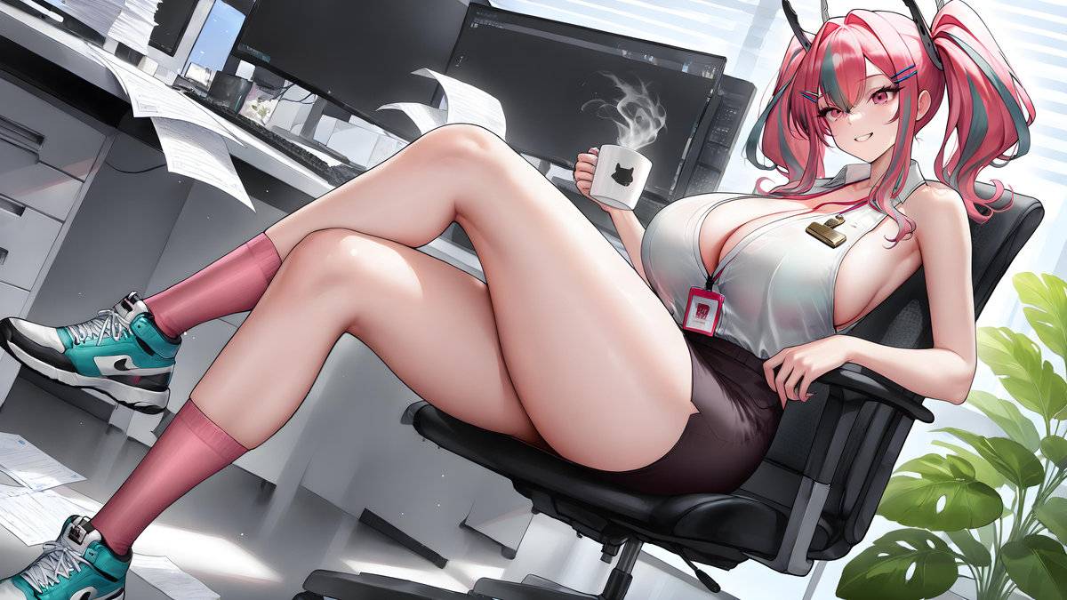 “指挥官～眼睛都盯着我啦？😉”-pixiv插画-作品交流服务