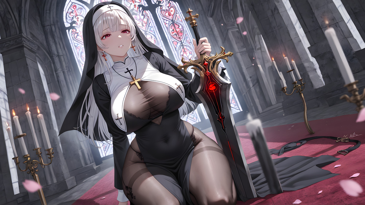 「魔剑🗡修女」-pixiv插画-作品交流服务