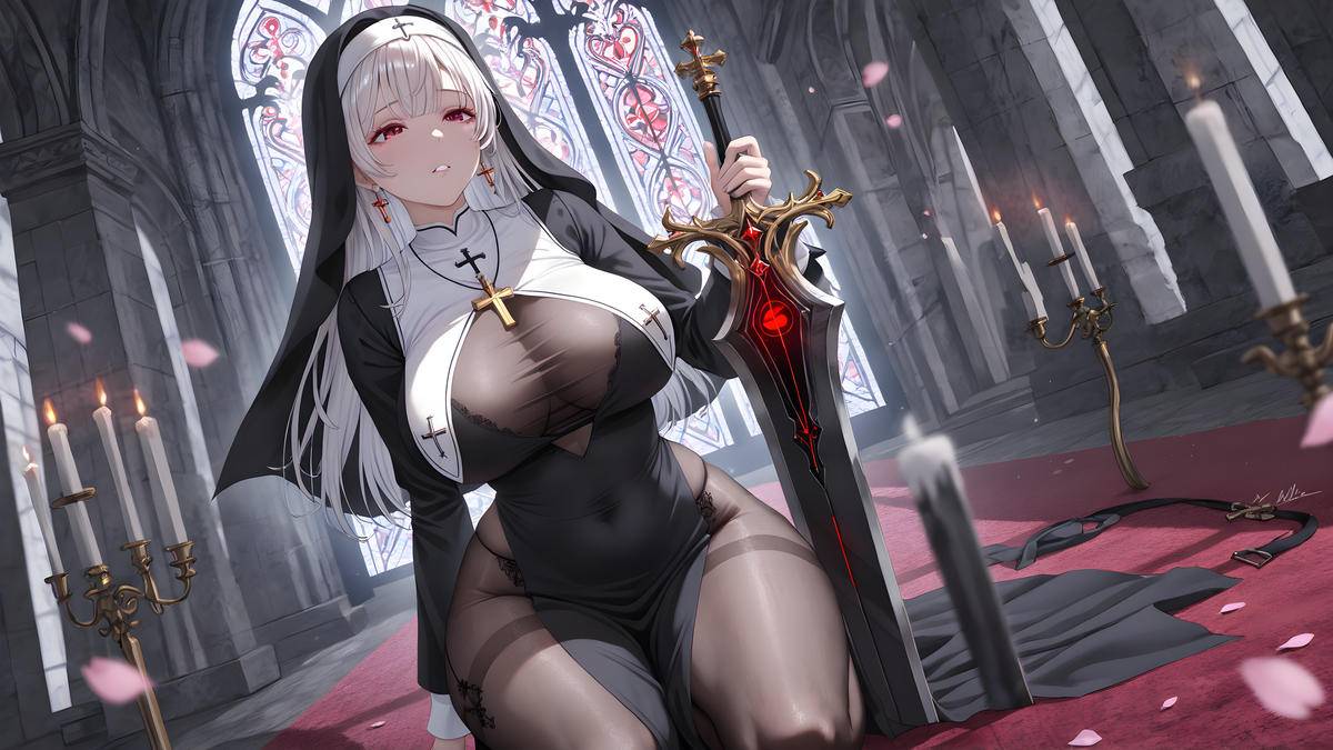 「魔剑🗡修女」-pixiv插画-作品交流服务