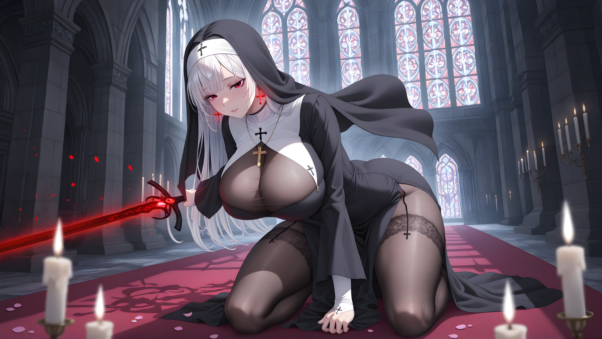 「魔剑🗡修女」-pixiv插画-作品交流服务