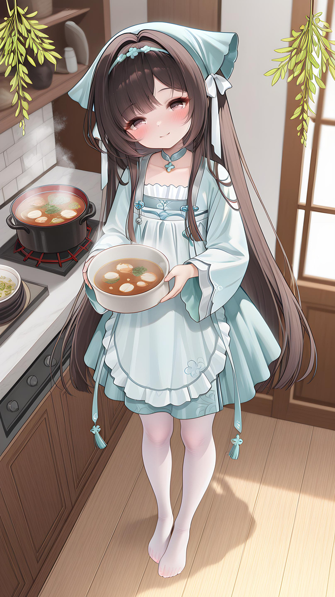 “指挥官，快来尝尝妈妈的手艺❤”-pixiv插画-作品交流服务