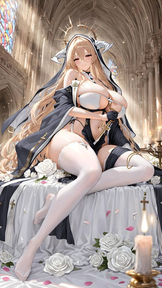 “指挥官，让我来释放您的罪念吧❤”-pixiv插画-作品交流服务