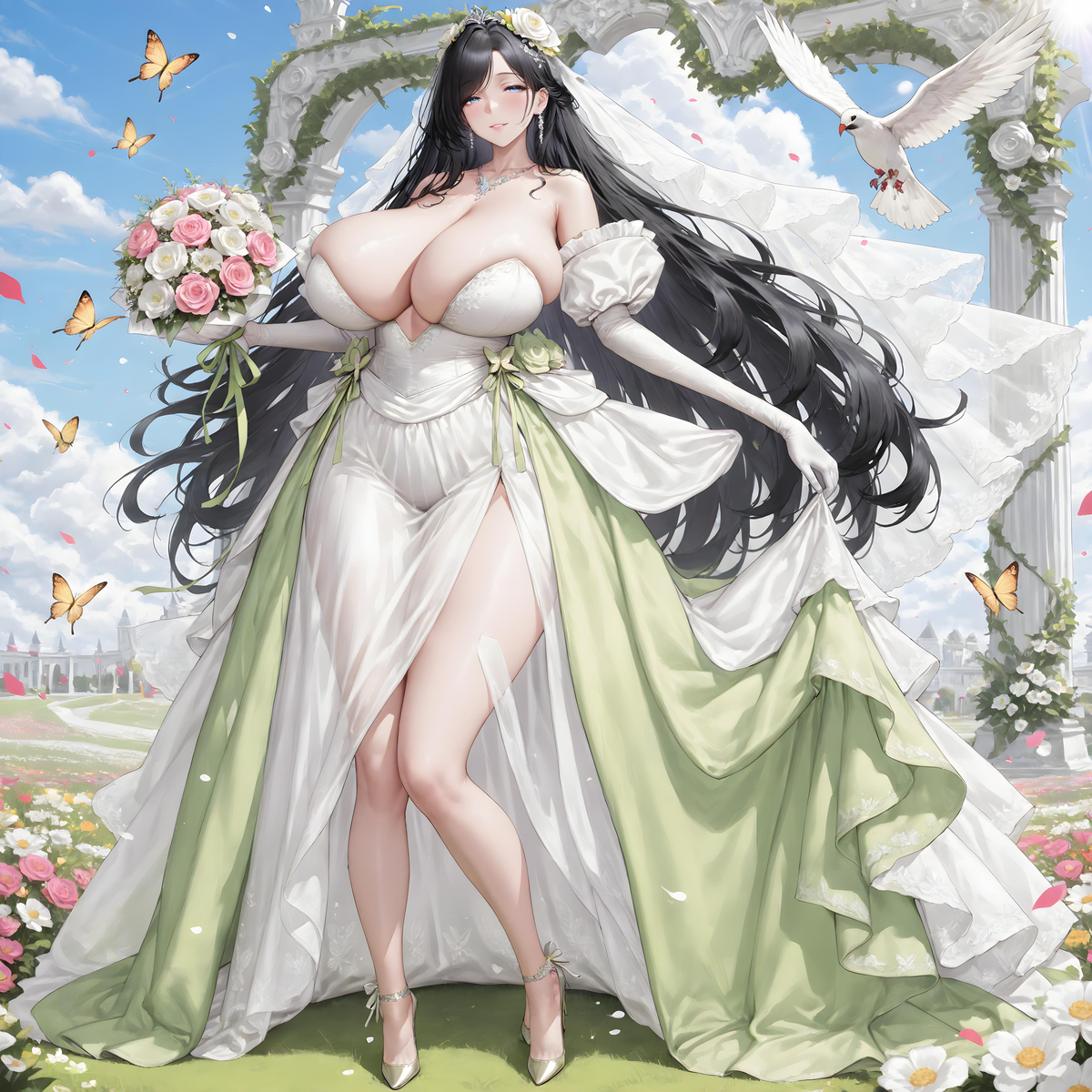 「阿姨の花嫁」-pixiv插画-作品交流服务