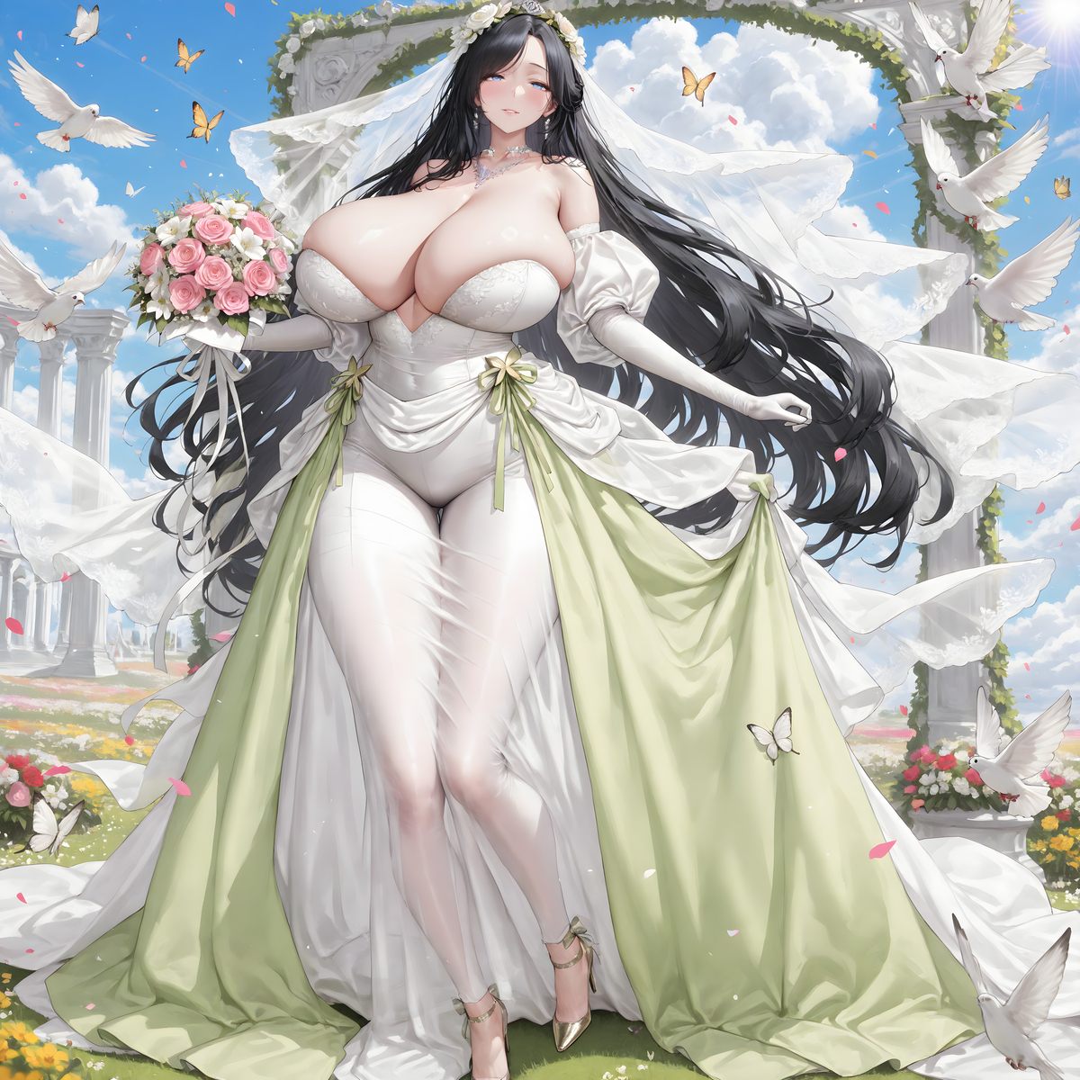 「阿姨の花嫁」-pixiv插画-作品交流服务