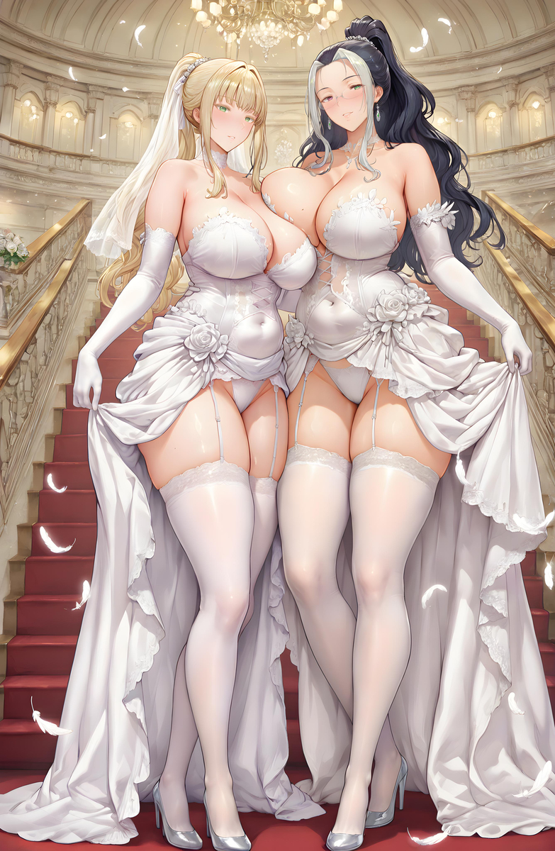 图片[6]-「皇六花校长×露易莎会长❤婚纱」-pixiv插画-作品交流服务