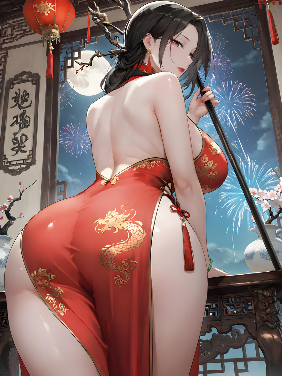 「与师娘在烟火中迎接新年❤」-pixiv插画-作品交流服务