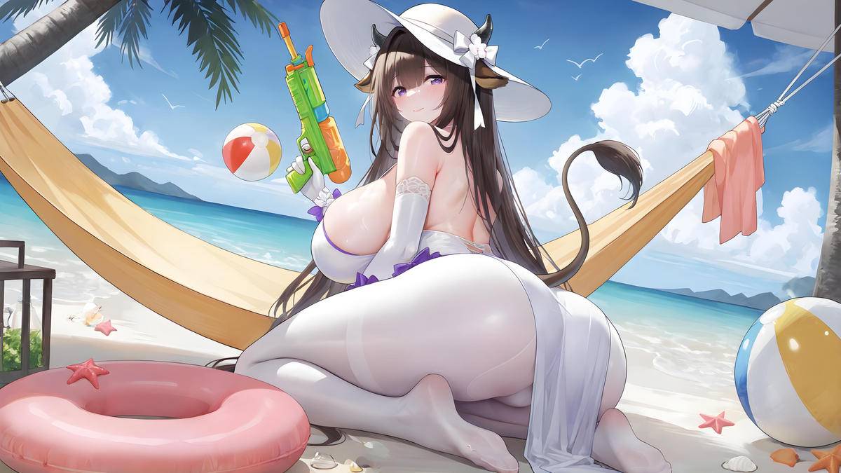 「牛牛的夏日水枪大作战❤」-pixiv插画-作品交流服务