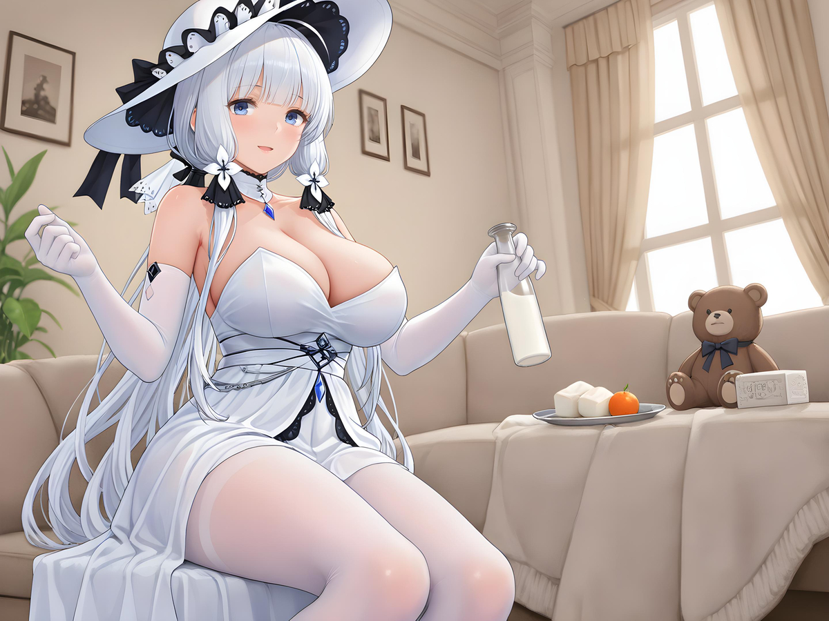 “指挥官，喝奶的时间到了哦❤”-pixiv插画-作品交流服务