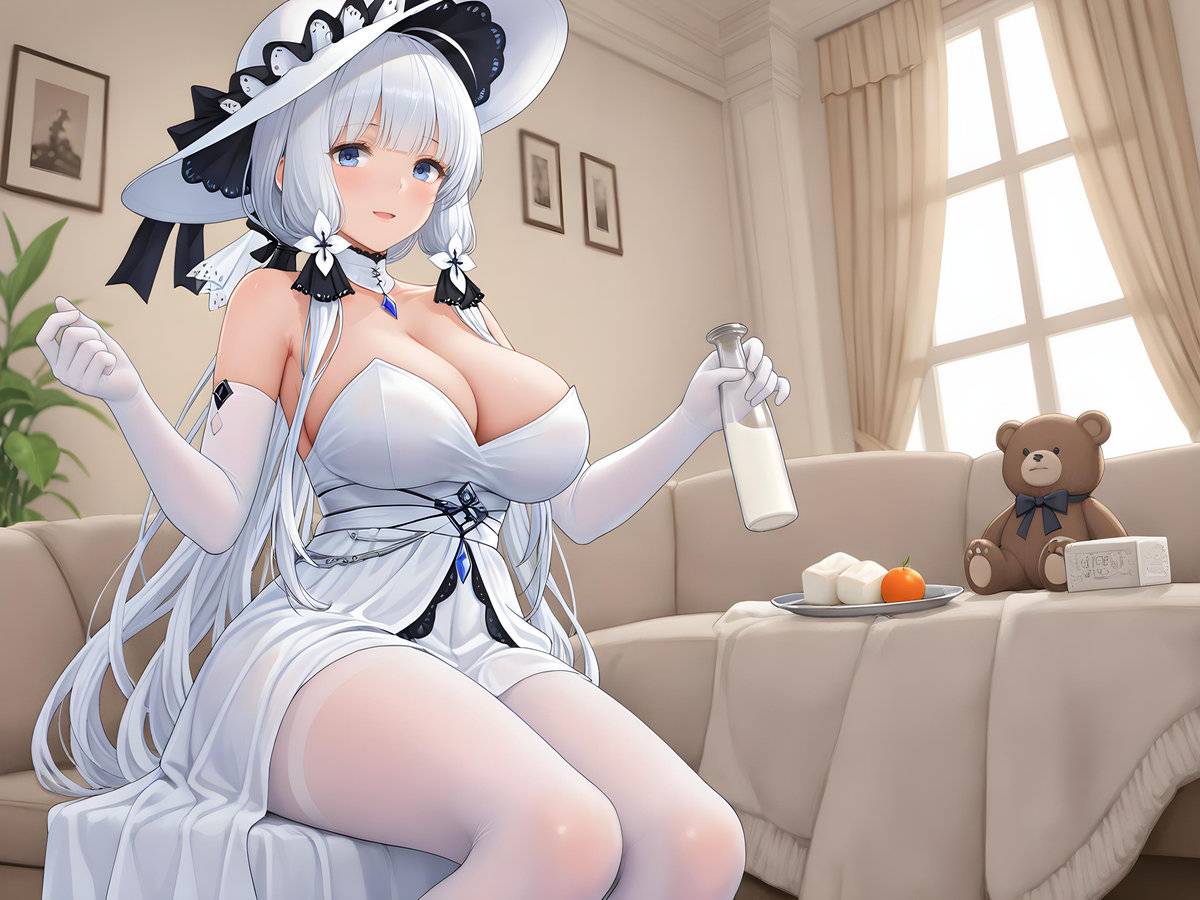 “指挥官，喝奶的时间到了哦❤”-pixiv插画-作品交流服务
