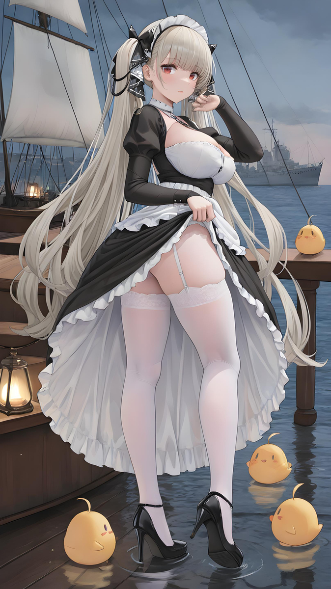 “指挥官，不要一直盯着我的腿看啦😜”-pixiv插画-作品交流服务