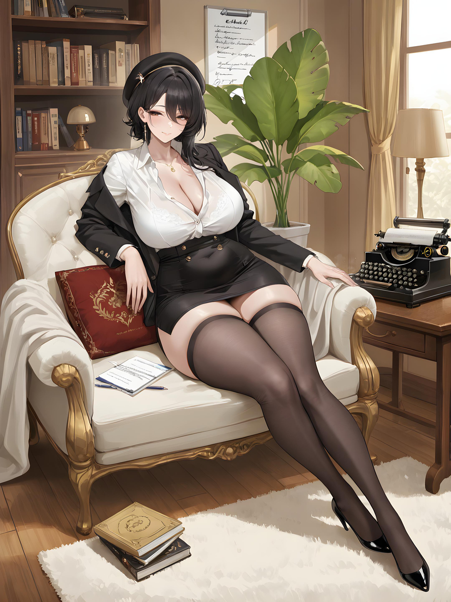 谁点的黑丝OL😃-pixiv插画-作品交流服务