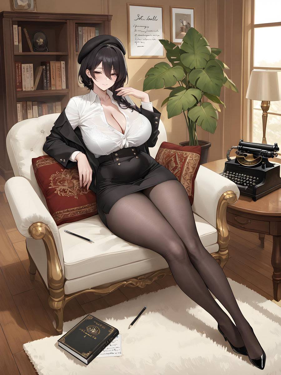 谁点的黑丝OL😃-pixiv插画-作品交流服务
