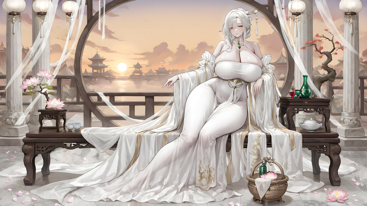 “徒儿，你师父仙逝后，师娘好生寂寞❤”-pixiv插画-作品交流服务