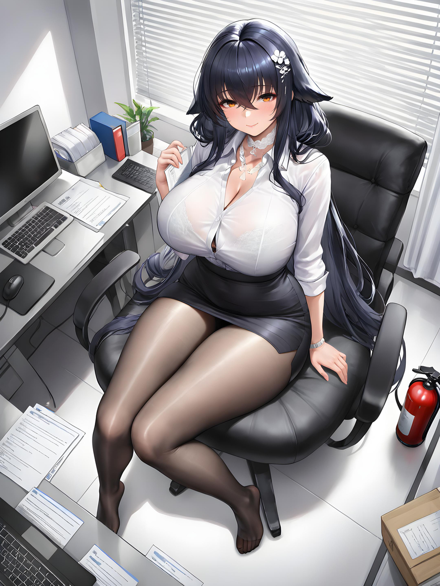 “指挥官，这次吾妻扮演的角色是...女上司吗？❤”-pixiv插画-作品交流服务