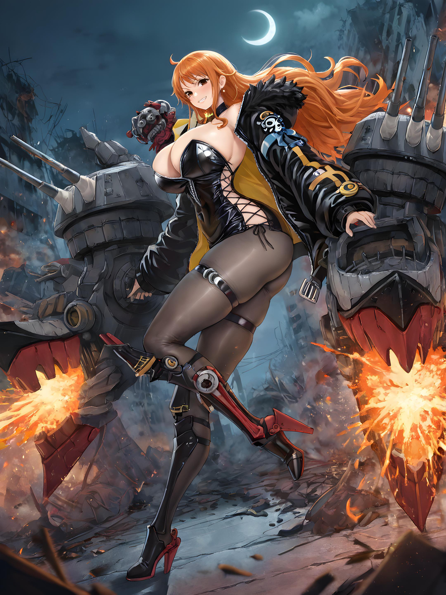 【碧蓝航线×海贼王】娜美-pixiv插画-作品交流服务